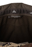 pnuma outdoors selkirk pant - waistband detail - caza camo color