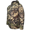 Camo puffy jacket side caza full zip hooded